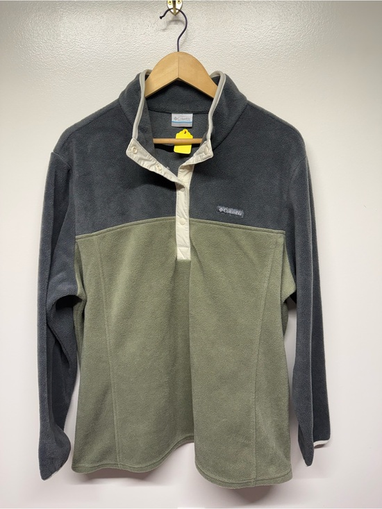 Columbia Other - Columbia Olive Green and Charcoal Half-Snap Fleece Pullover